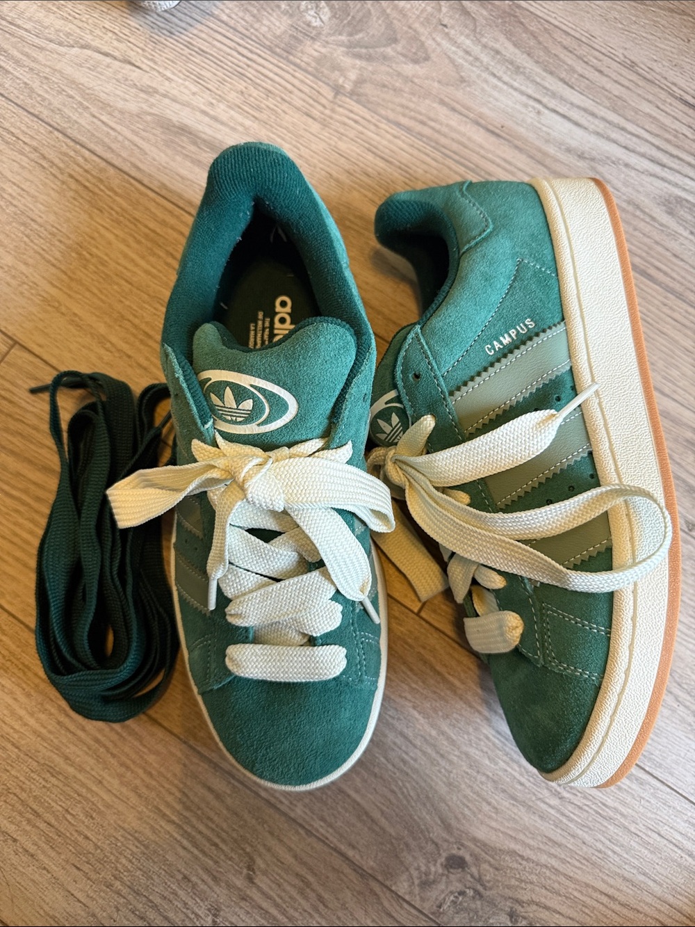 Adidas Campus 00s Sneakers Green Women's 10 men’s 8 - Picture 3 of 5